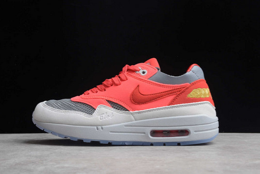 CLOT x Nike Air Max 1 K.O.D. Solar Red Solar Red University Red-Cool Grey For Sale DD1870-600