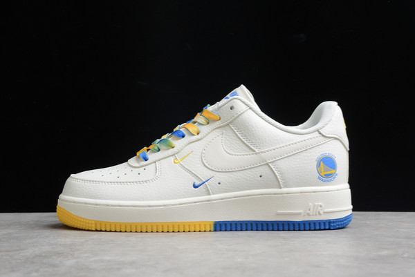 Nike Air Force 1 07 SU19 AF1 Beige Yellow Blue For Sale GS6638-150