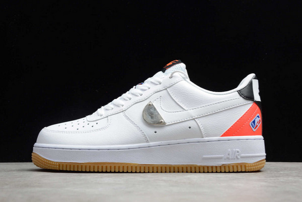 Nike Air Force 1 Low NBA Pack White White-Bright Crimson-Black For Sale CT2298-101