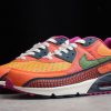 Nike Air Max 90 Day of the Dead Deep Ocean Sail-University Gold-Cactus Flower For Sale DC5154-458-4