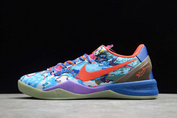 Nike What The Kobe 8 Electric Orange/Deep Night-Violet-Bright Citrus For Sale 635438-800