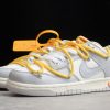 Off-White x Nike Dunk Low Lot 48 of 50 Grey Yellow For Sale DM1602-107-1