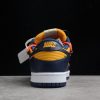 Off-White x Nike Dunk Low University Gold Midnight Navy-White For Sale CT0856-700-2