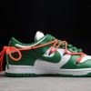 Off-White x Nike Dunk Low White Pine Green-Pine Green For Sale CT0856-100-2