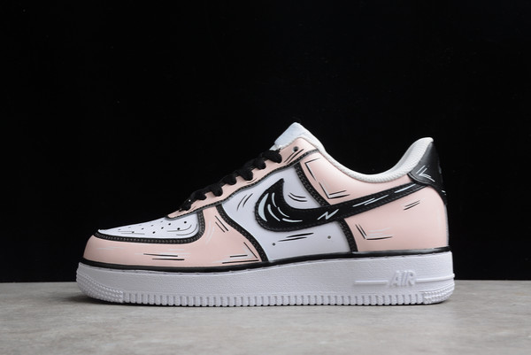 2021 Cheap Nike Air Force 1 ’07 Pink White Black CW2288-213
