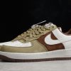 Nike Air Force 1 Low White/Brown-Olive Green For Sale DB2260-199-4