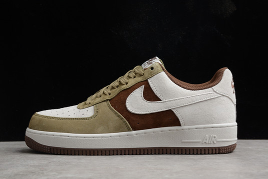 Nike Air Force 1 Low White/Brown-Olive Green For Sale DB2260-199
