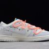 2021 Cheap Off‑White x Nike Dunk Low Lot 19 Of 50 Dear Summer White Neutral Grey-Nightshade-Pink DJ0950-119-3