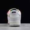 2021 Cheap Off‑White x Nike Dunk Low Lot 19 Of 50 Dear Summer White Neutral Grey-Nightshade-Pink DJ0950-119-2