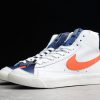 NBA x Nike Blazer Mid ’77 EMB Knicks White Orange-Blue Void-Sail For Sale DD8025-100-4