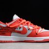 Off-White x Nike Dunk Low University Red University Red-Wolf Grey For Sale CT0856-600-2
