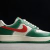 Cheap Nike Air Force 1 ’07 ESS May You BE Happy And Prosperous Beige Green Red CW2288-666-2