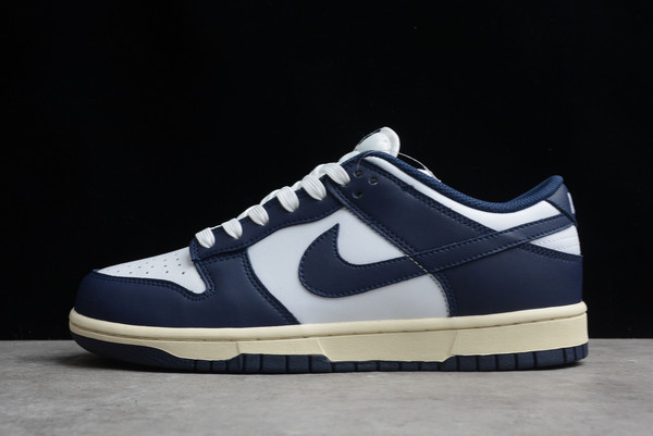 Nike Dunk Low White Navy Blue For Sale DD1503-115