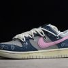 Nike Dunk Low Retro PRM Midnight Navy Grey-Pink For Sale DH7913-001-2