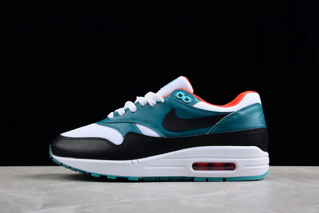 Cheap LeBron x Nike Air Max 1 Liverpool White/Black-Varsity Red-Gorge Green-Geode Teal Shoes FB8914-100