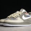 Cheap Nike Air Force 1 ’07 Low Grey Beige Blue Shoes CW1188-222-1