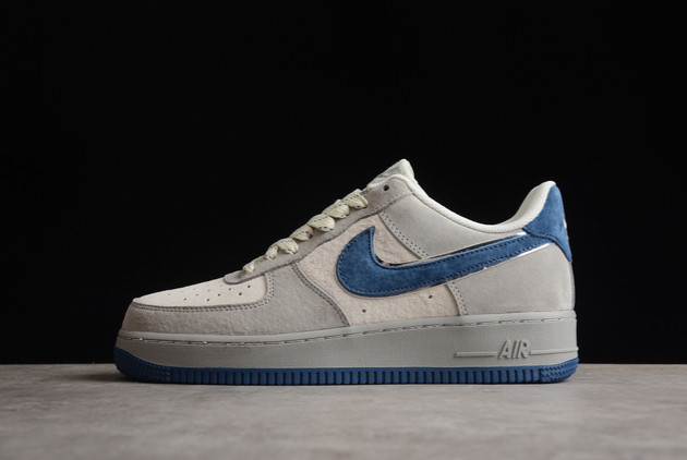 Cheap Nike Air Force 1 Low Grey Blue Suede Shoes DJ3966-133