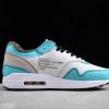 Discount Off-White x Nike Air Max 1 SP White Blue Grey Shoes AA7293-009-3