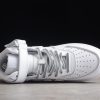 New Nike Air Force 1 ’07 Mid White Silver Refletion 369733-809-4