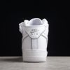New Nike Air Force 1 ’07 Mid White Silver Refletion 369733-809-3