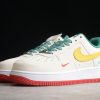 Nike Air Force 1 ’07 Low White Green-Orange-Red For Sale HX123-002-1