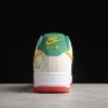 Nike Air Force 1 ’07 Low White Green-Orange-Red For Sale HX123-002-3