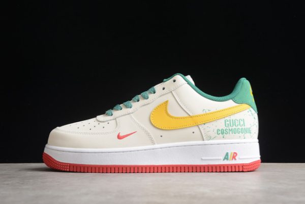 Nike Air Force 1 ’07 Low White Green-Orange-Red For Sale HX123-002
