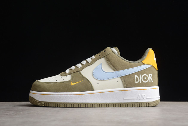 Nike Air Force 1 Low Olive Beige Blue Yellow Sale Online HX123-003
