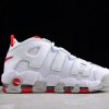 Nike Air More Uptempo Chicago Bulls White Red Grey Shoes For Sale DX8965-100-1