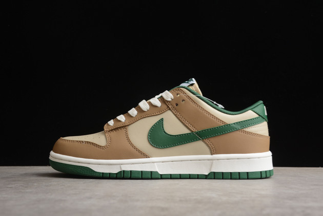 Nike Dunk Low Tan Green Lifestyle Shoes On Sale FB7160-231