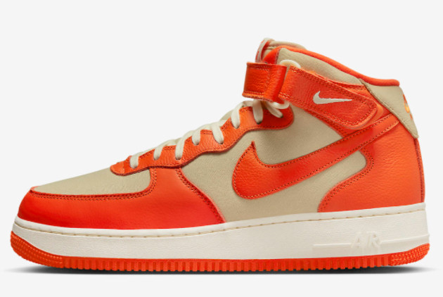 Cheap Nike Air Force 1 Mid Safety Orange For Sale FB2036-700