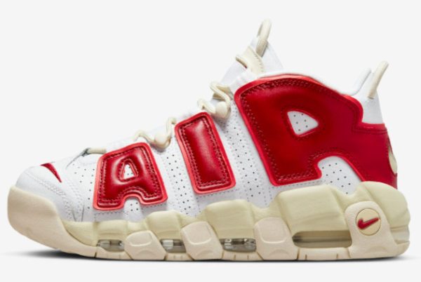 Nike Air More Uptempo White Red For Sale FN3497-100